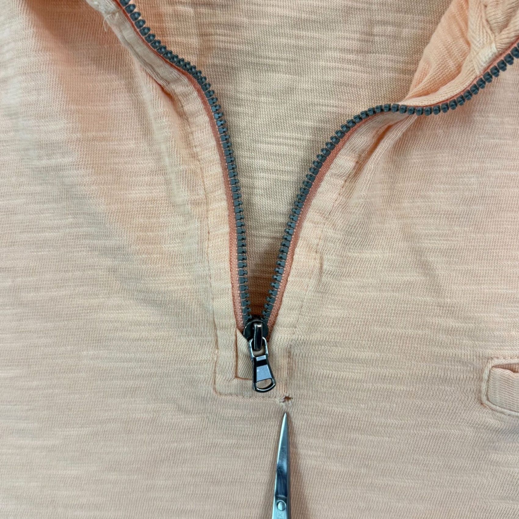 johnnie-O johnnie-O Shirt Mens XL Peach Long Sleeve 1/4 Zip Pocket Surf Pullover Preppy Size US XL / EU 56 / 4 - 7 Thumbnail
