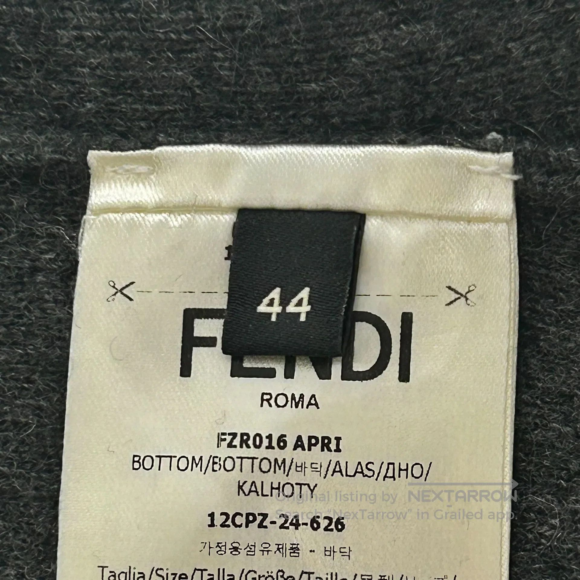Fendi FENDI Old Money Wind Gray Wool Knit Casual Pants Size US 28 / EU 44 - 5 Thumbnail