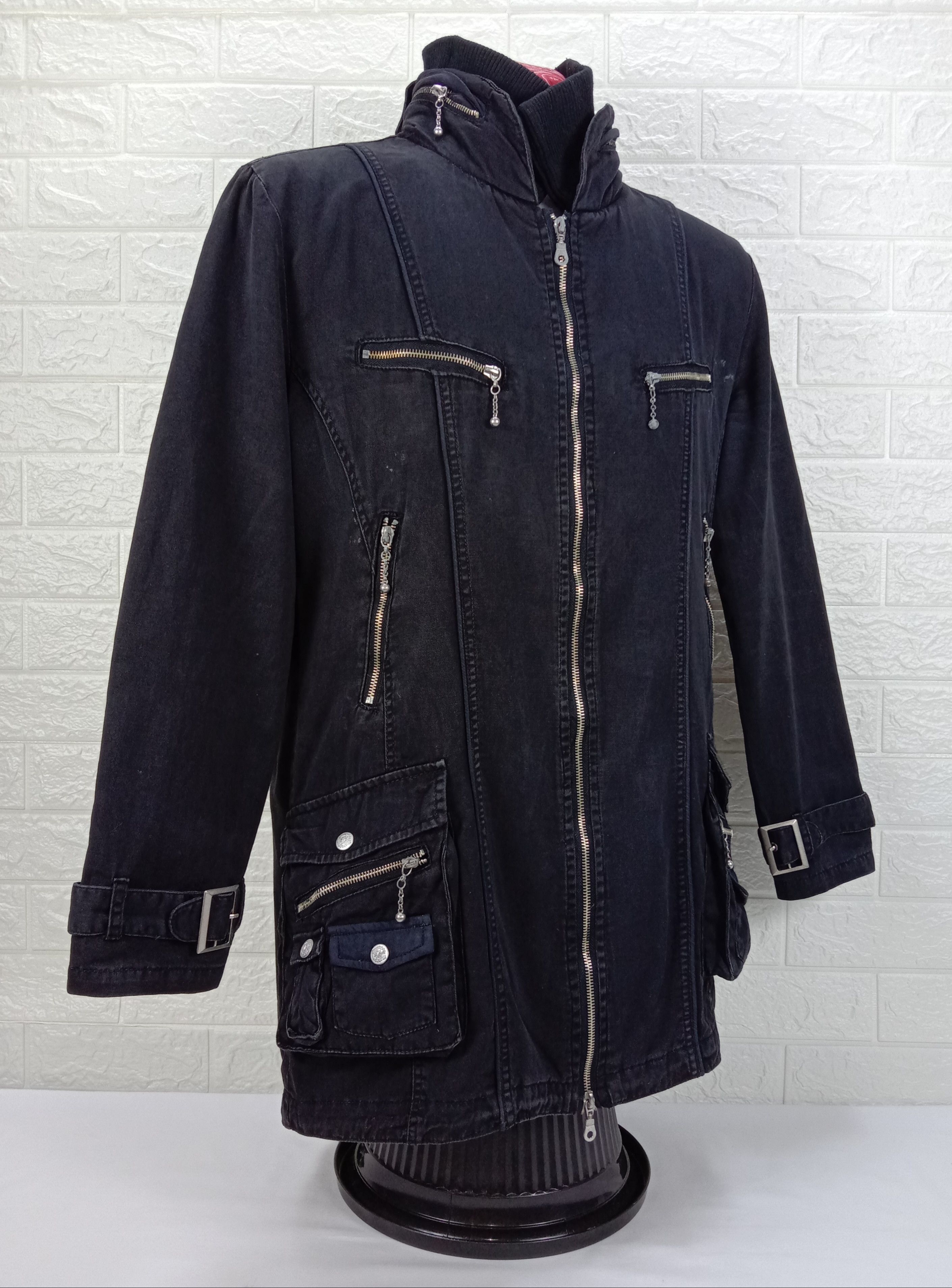In The Attic Vintage In The Attic Punk Bondage Multi Pocket Black Jacket Size US L / EU 52-54 / 3 - 2 Thumbnail