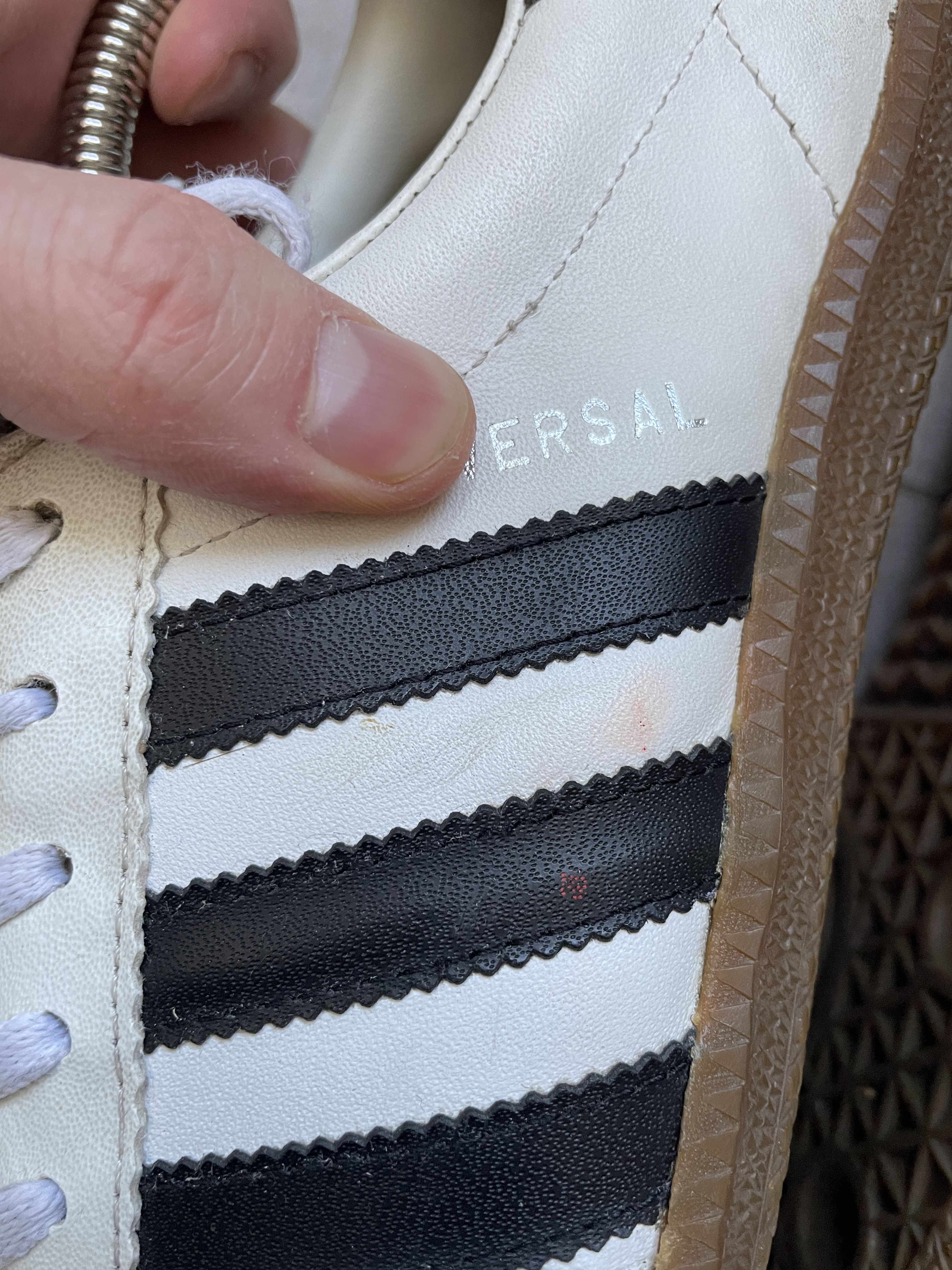 Adidas × Vintage Y2K ADIDAS 80S WHITE BEIGE LEATHER UNIVERSAL SNEAKERS Size US 8.5 / EU 41-42 - 4 Thumbnail
