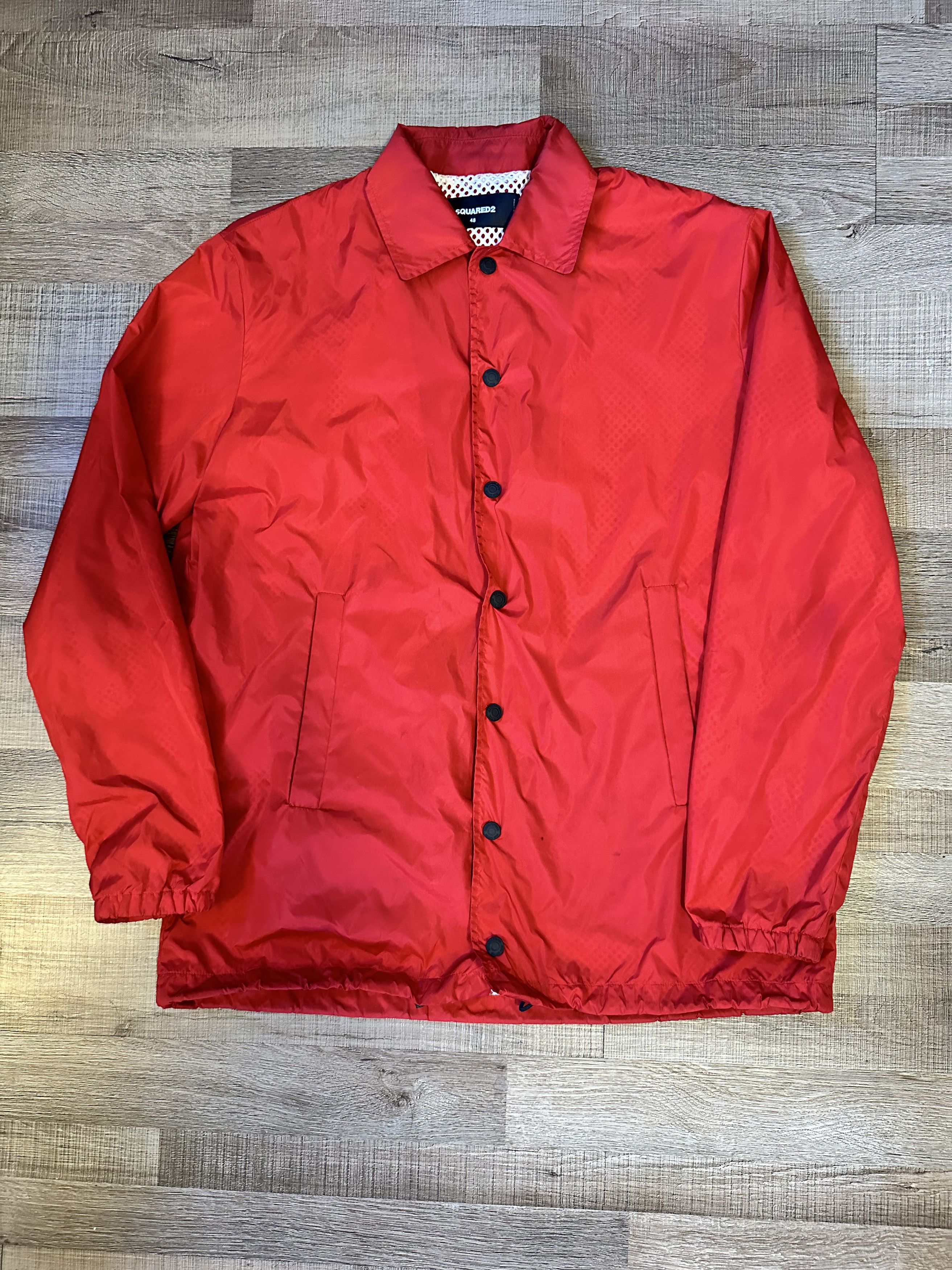 Dsquared2 DSQUARED2 BACK LOGO COACH JACKET (RED) Size US M / EU 48-50 / 2 - 2 Thumbnail