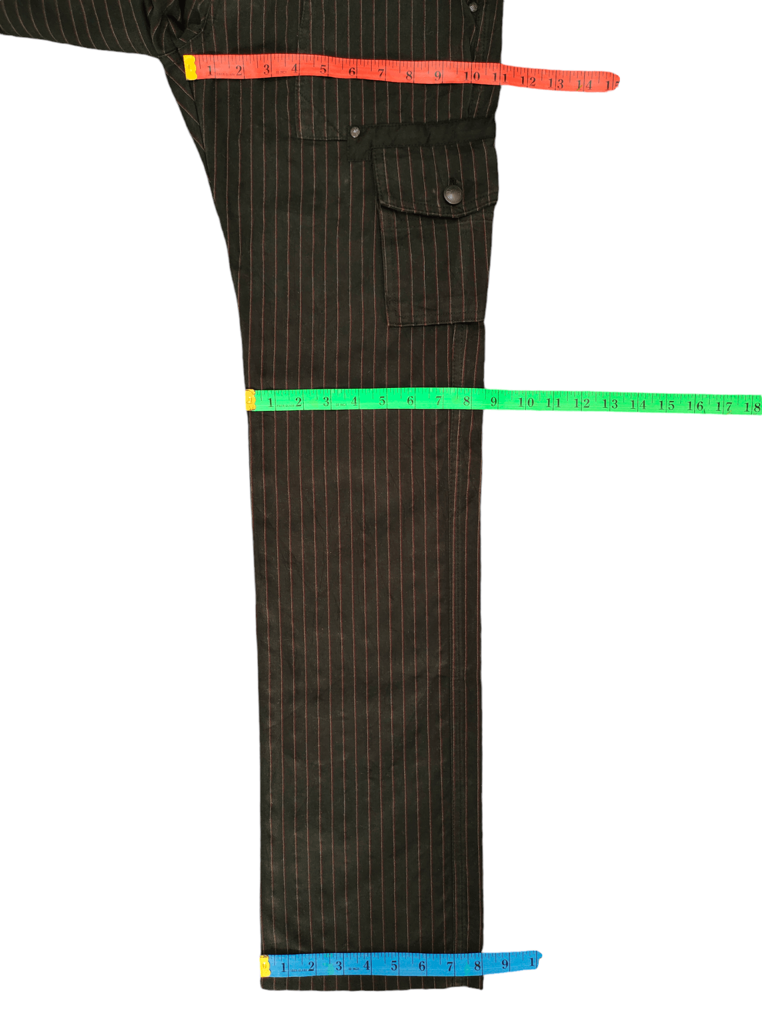 291295=Homme Vintage 291295=Homme Japan Pin Striped Cargo Pants Size US 31 - 9 Thumbnail