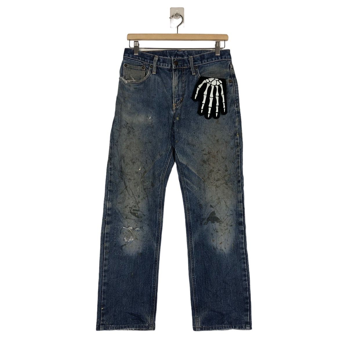 Edwin 🔥90’s EDWIN NO.43 DISTRESSED DENIM JEANS PUNK STYLE Size US 28 / EU 44 - 2 Thumbnail
