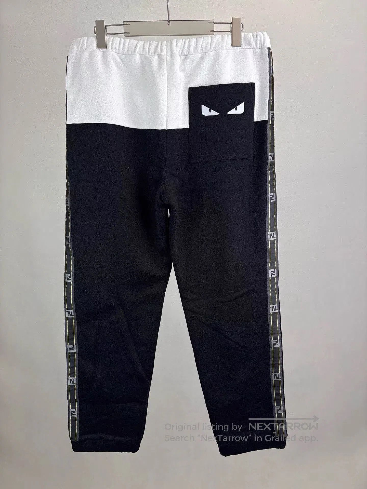 Fendi Black and White Color Block Sweatpants. Size US 38 / EU 54 - 2 Thumbnail