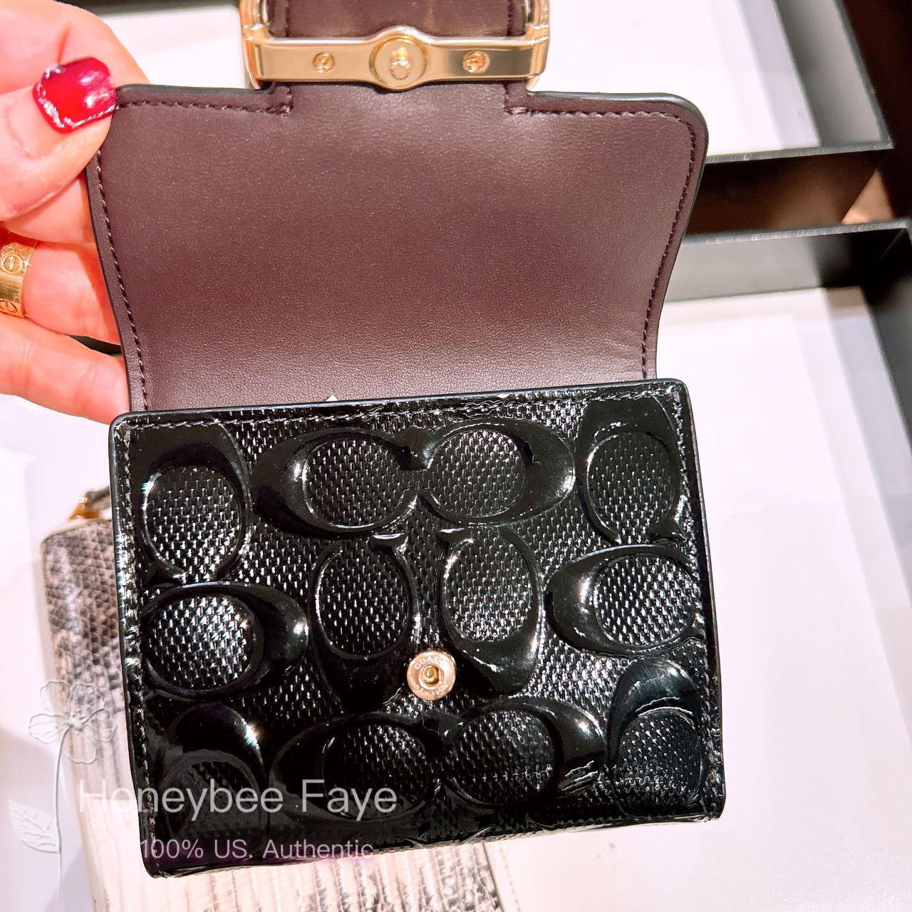 Coach NWT Coach Small Morgan Wallet In Signature Leather CV416 Size ONE SIZE - 3 Thumbnail