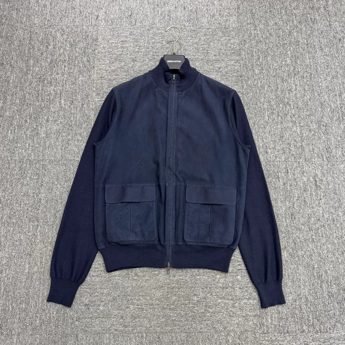 Loro Piana Loro Piana Suede Panel Knit Sleeve Jacket Size US M / EU 48-50 / 2 - 1 Thumbnail