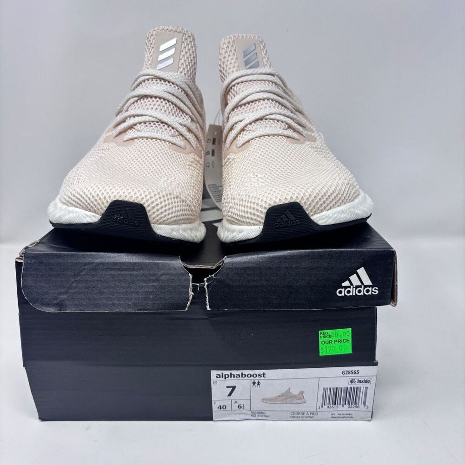 Adidas Adidas Alphaboost Running Shoes 7 US. 6½ UK, 40 EU Beige NWT Size US 7 / IT 37 - 2 Thumbnail