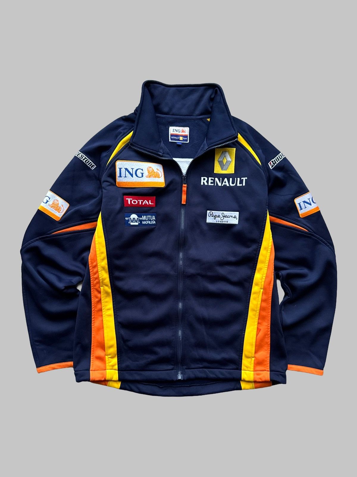 Formula 1 Vintage Renault F1 Team Pepe Jeans ING Total Fleece Jacket Size US L / EU 52-54 / 3 - 2 Thumbnail