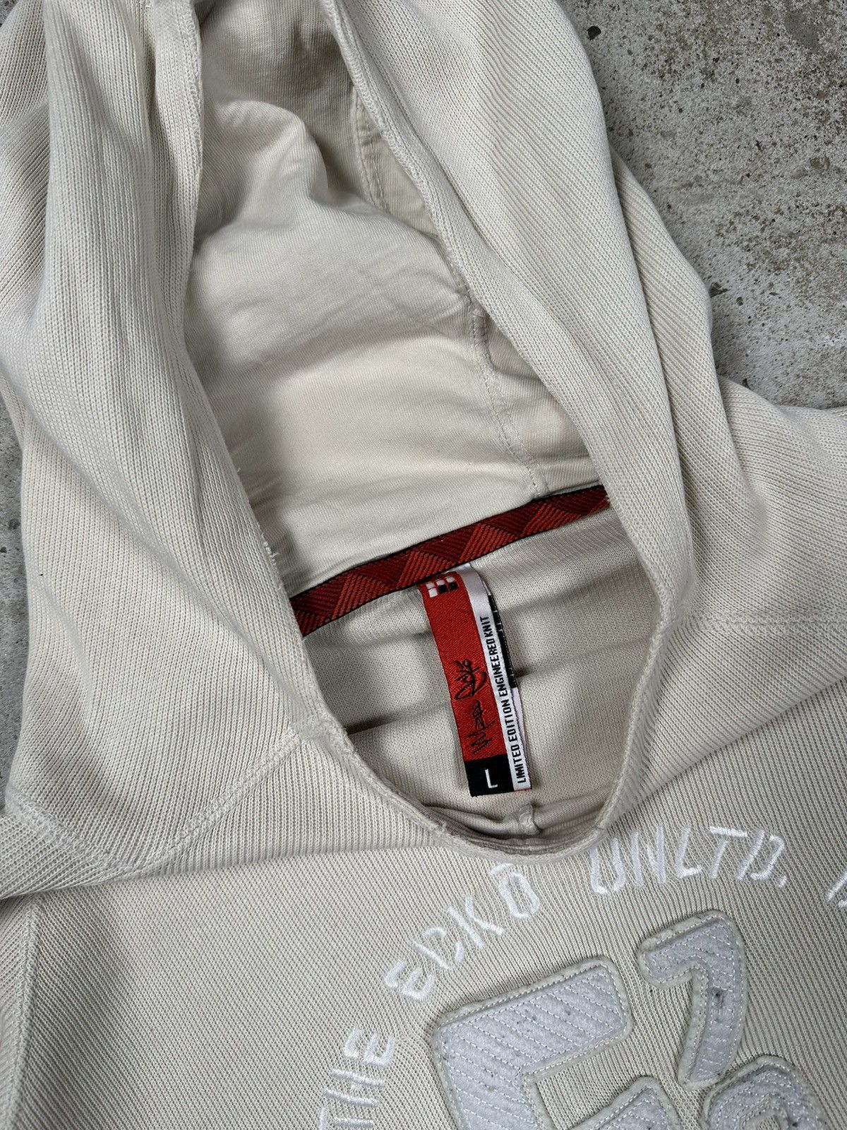 Ecko Unltd. × Vintage Vintage y2k Ecko Unltd Knit Hoodie Sweater Rare Multi Logo Size US L / EU 52-54 / 3 - 13 Thumbnail