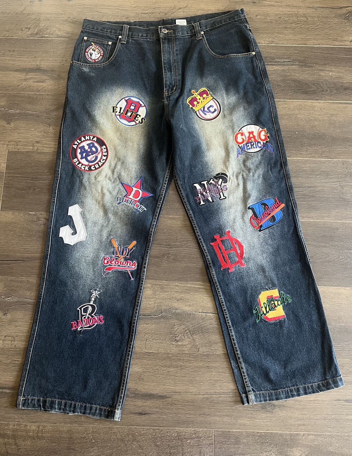 Other Headgear x Negro Leagues Baseball Patch Jeans (42) Size US 42 / EU 58 - 1 Thumbnail