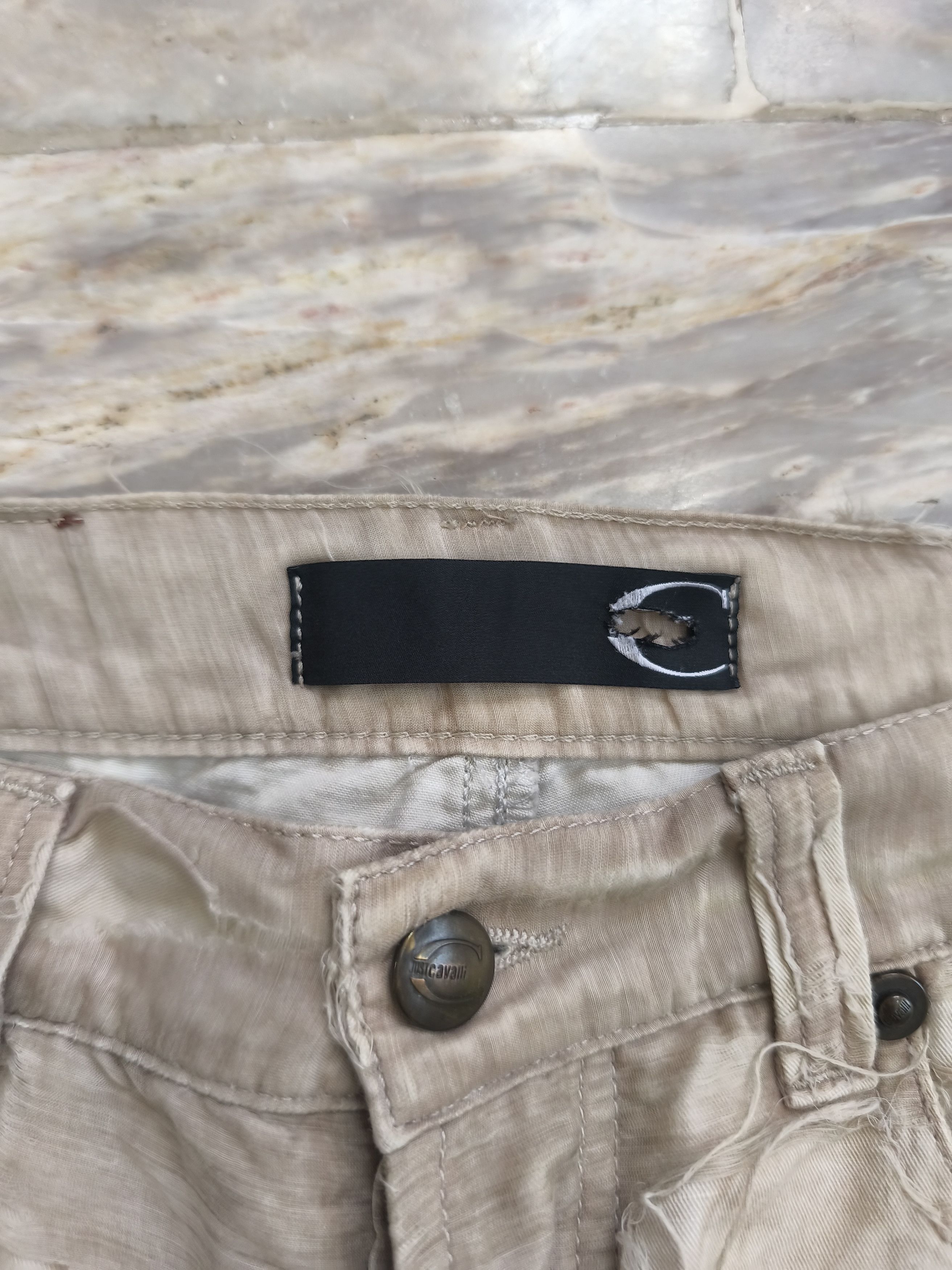 Just Cavalli JUST CAVALLI DISTRESSED DOUBLE LAYER DIE DYE JEANS 2000S Size US 31 - 4 Thumbnail