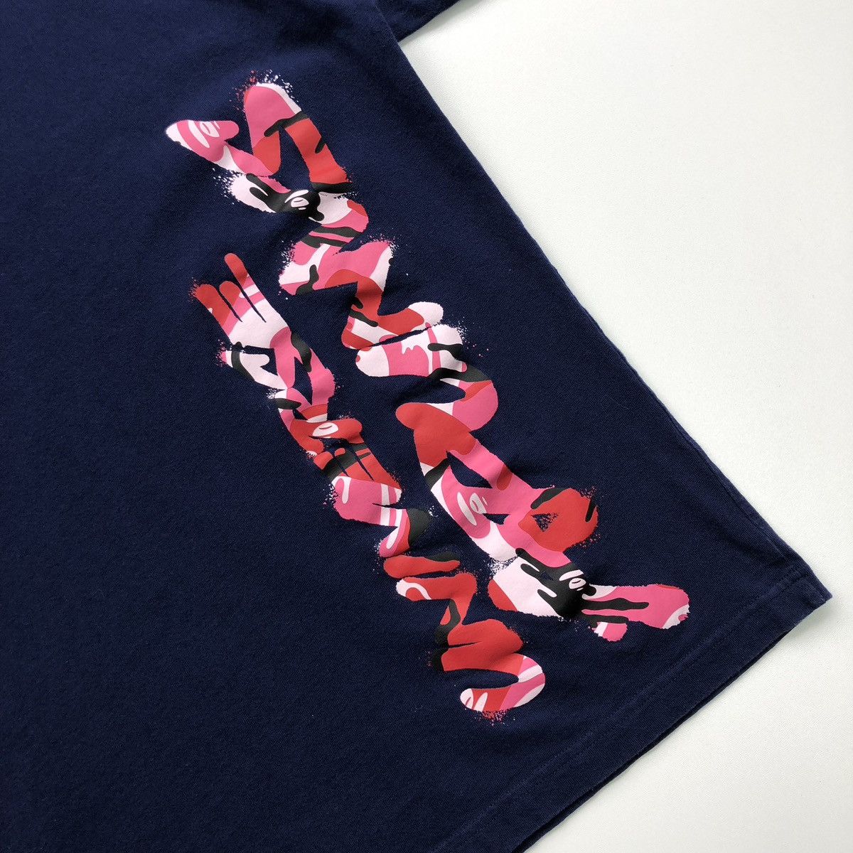 Aape Aape by Bathing Ape Universe Graffiti Printed T-Shirt Navy Size US L / EU 52-54 / 3 - 7 Thumbnail