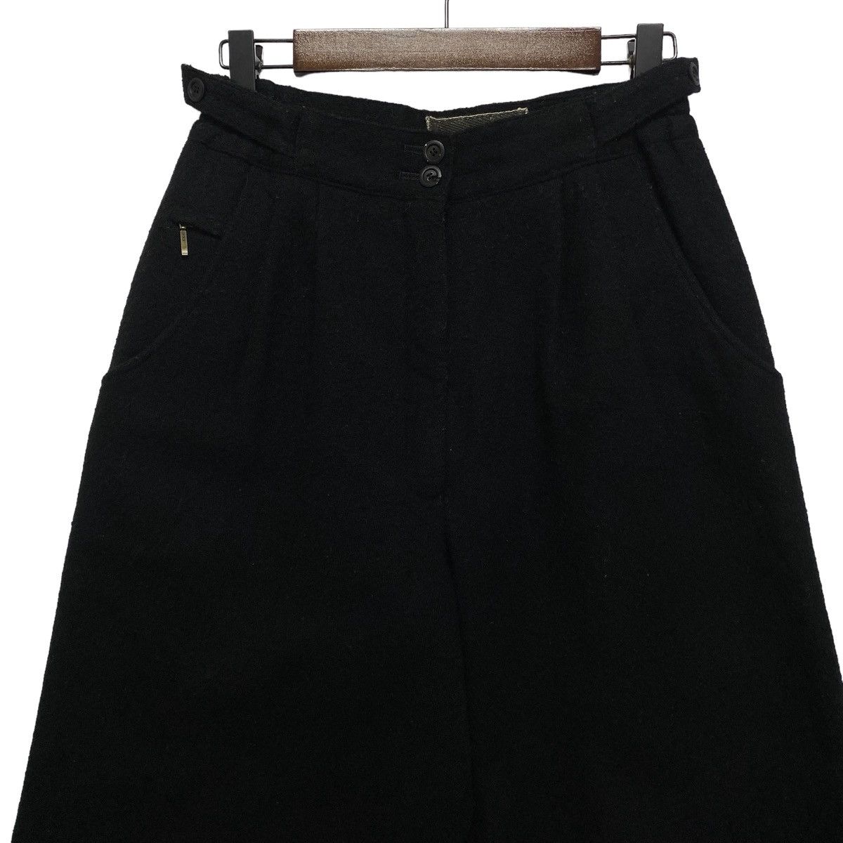Japanese Brand Vintage Mieko Yamagami Wide Leg Wool Trousers Size 26" / US 2 / IT 38 - 5 Thumbnail