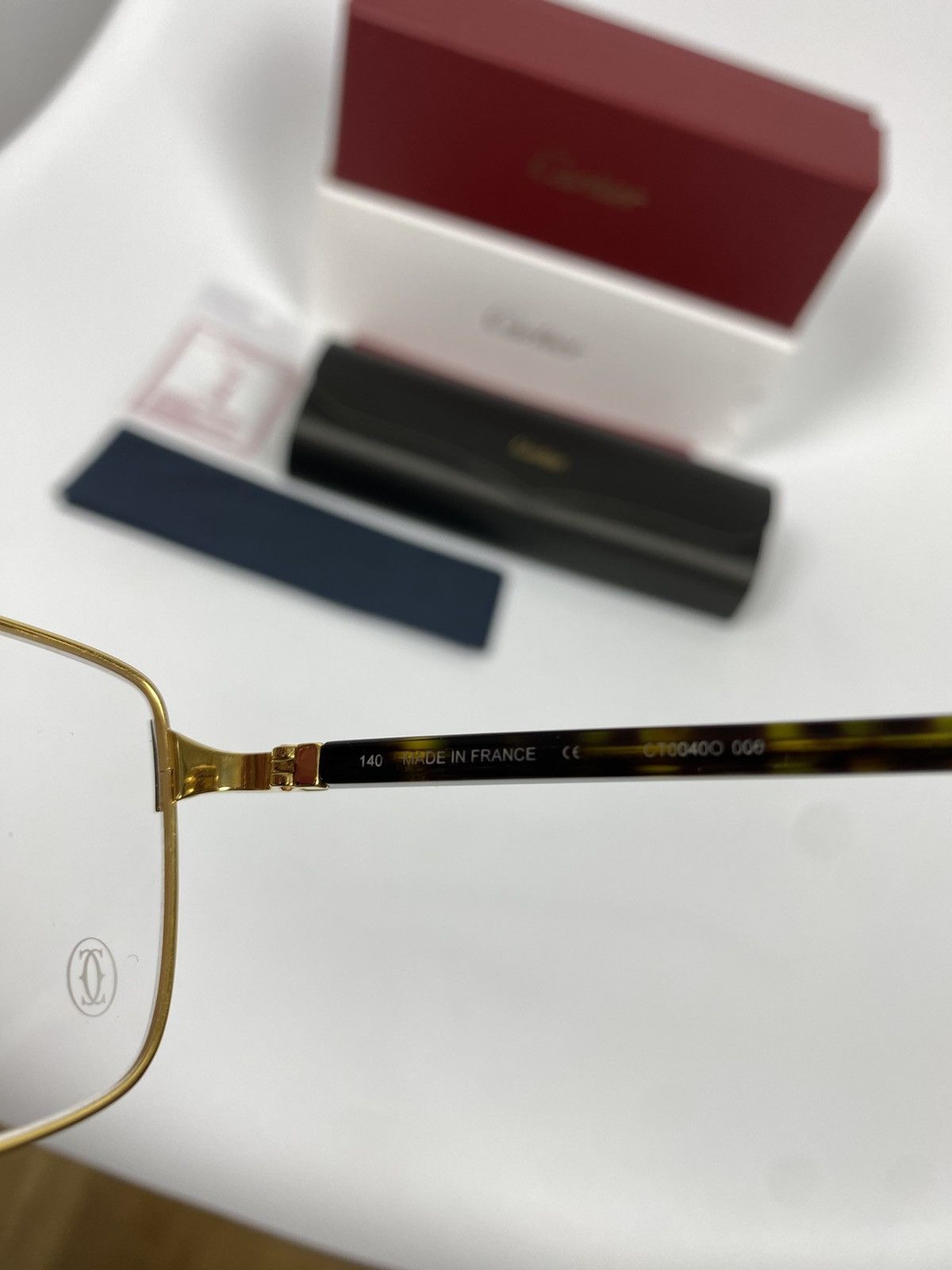 Cartier Cartier CT0040o Gold Frame Glasses New One Size Size ONE SIZE - 14 Thumbnail