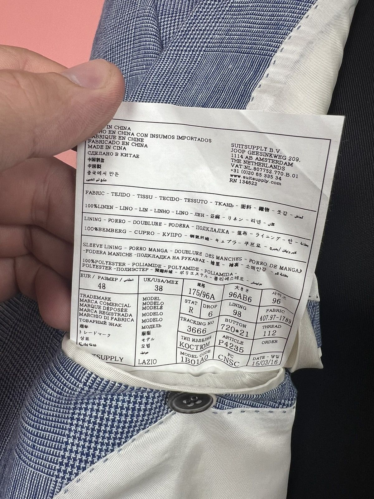 Suitsupply Suitsupply pure linen balzer elli ormezzano hype Size 48R - 7 Thumbnail