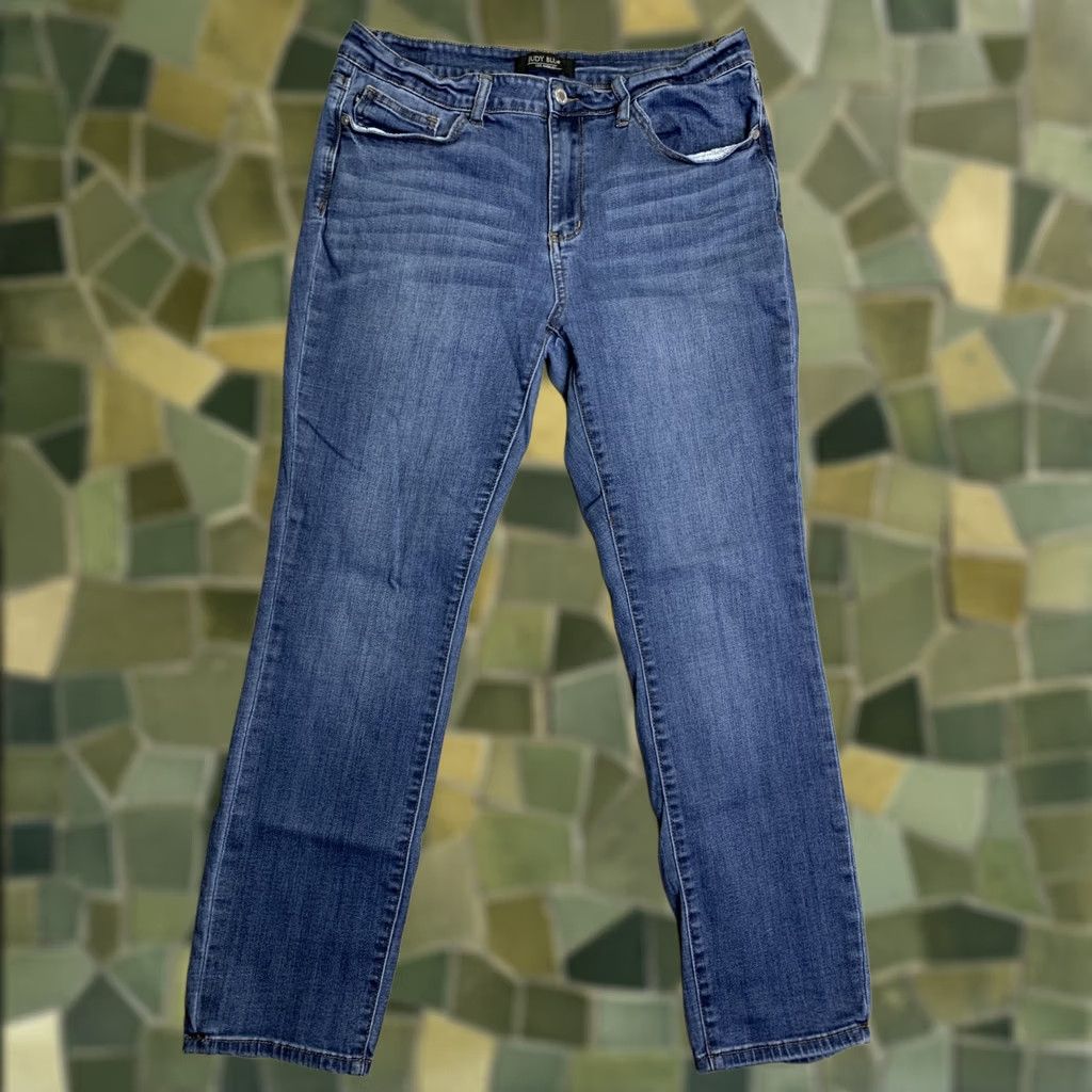 Vintage Judy Blue Jeans Womans 32 Blue Straight Fit Y2K Stretch Preppy Cowgirl JB82356DK Size 24" / US 00 / IT 34 - 1 Thumbnail