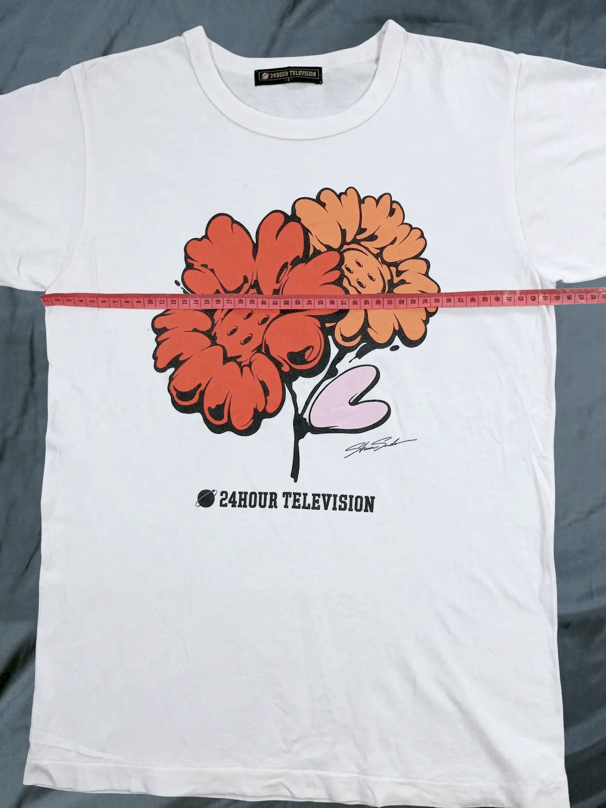 Japanese Brand × Vintage Vintage Single Stitch 24 Hour Television X Shun Sudo Tees Size US S / EU 44-46 / 1 - 12 Thumbnail