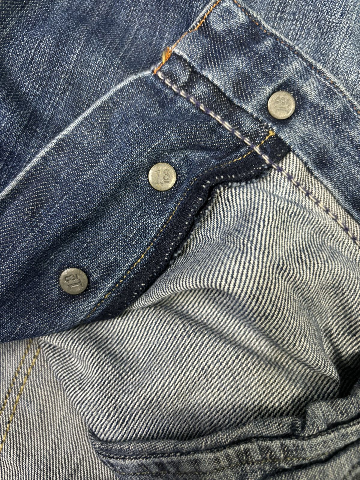 Ralph Lauren Vintage Ralph Lauren Button Fly Blue Faded Loose Fit Jeans Size US 32 / EU 48 - 7 Thumbnail