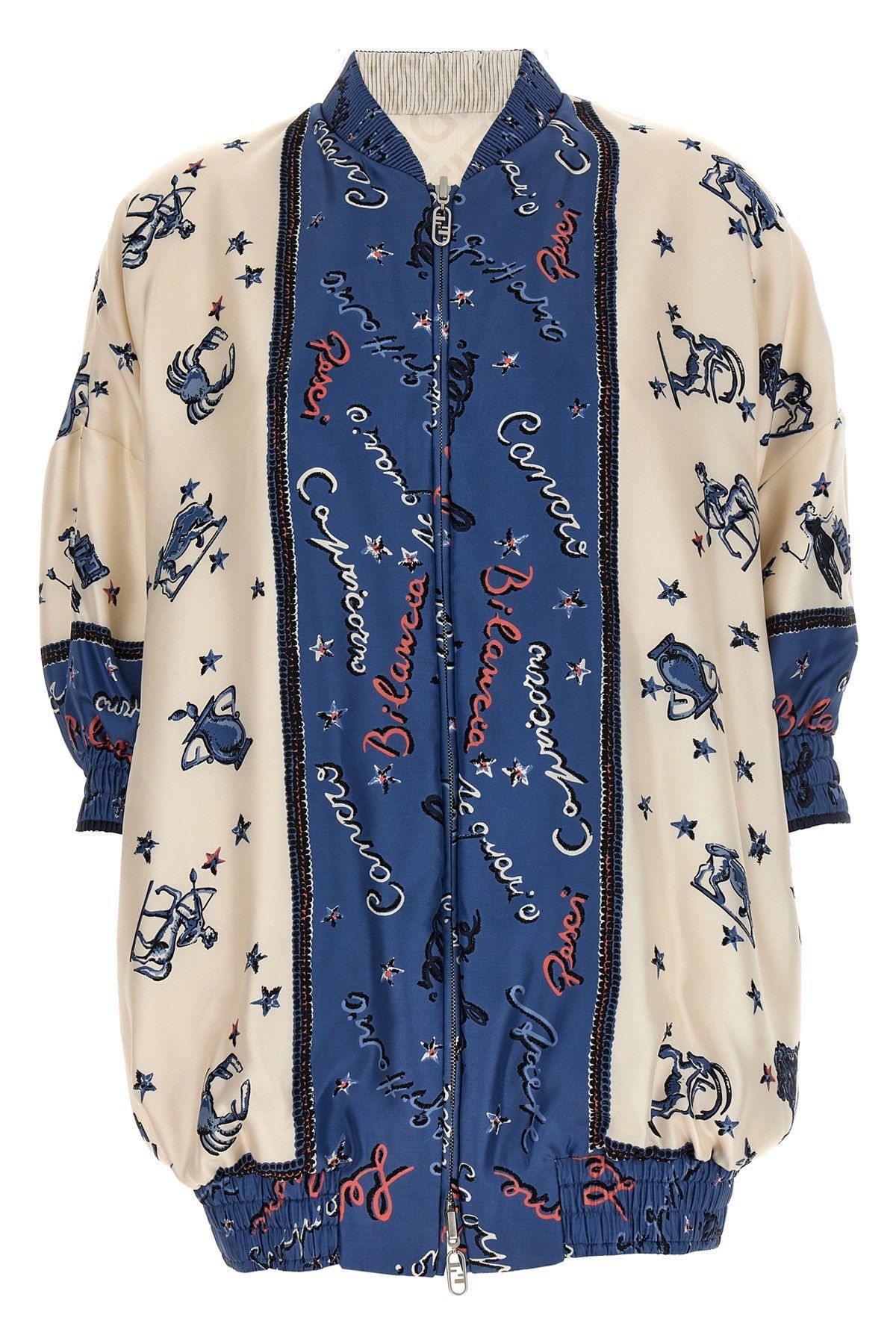 image of 'Fendi Astrology' Reversible Bomber Jacket, Women's (Size Small)