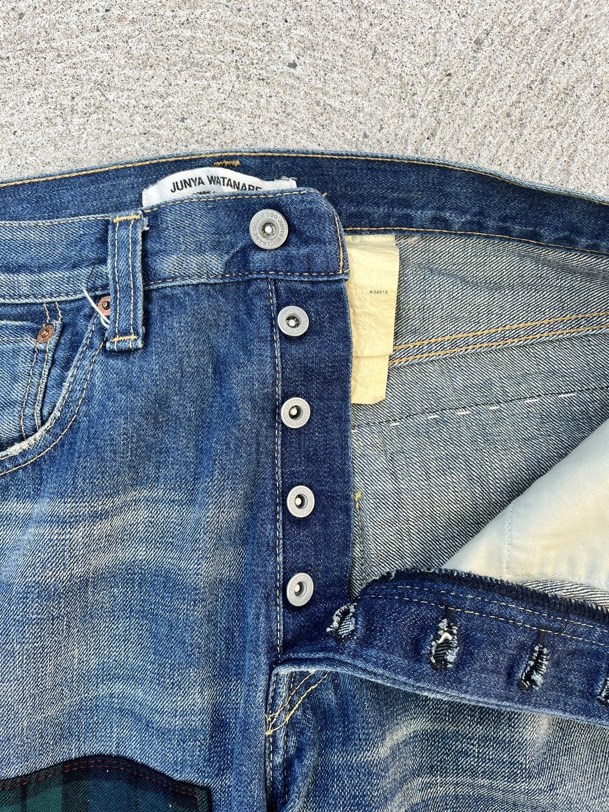Comme des Garcons × Junya Watanabe AD FW 2013 Patchwork Denim Size US 34 / EU 50 - 9 Thumbnail