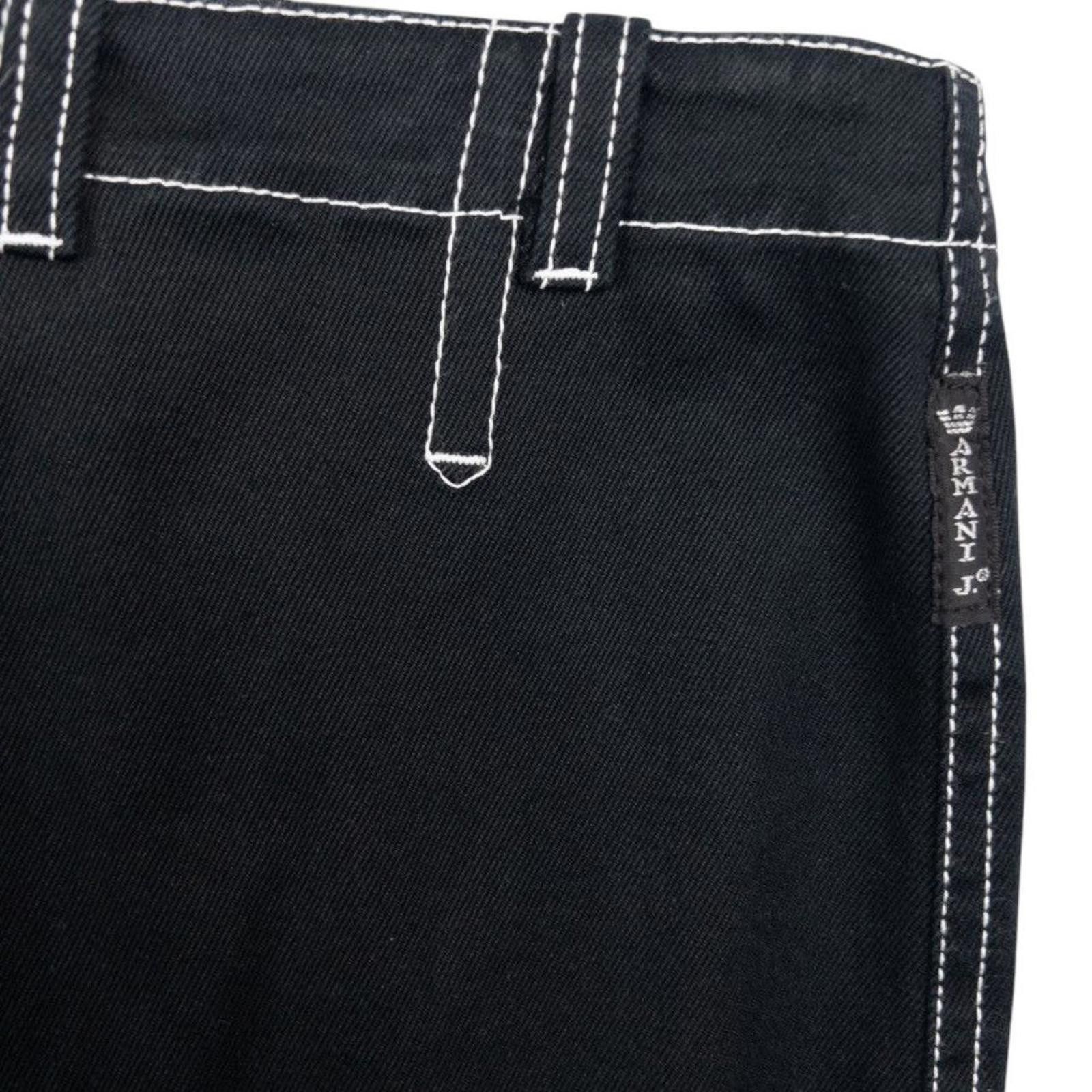 Designer Vintage Armani Jeans Denim Skirt Womens Size W32 Size 32" / US 10 / IT 46 - 3 Thumbnail