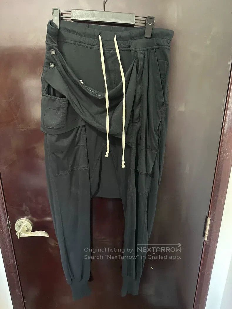 Rick Owens RICK OWENS size S Black Camouflage Multi-Pocket Drop Crotc Size US 27 - 1 Thumbnail