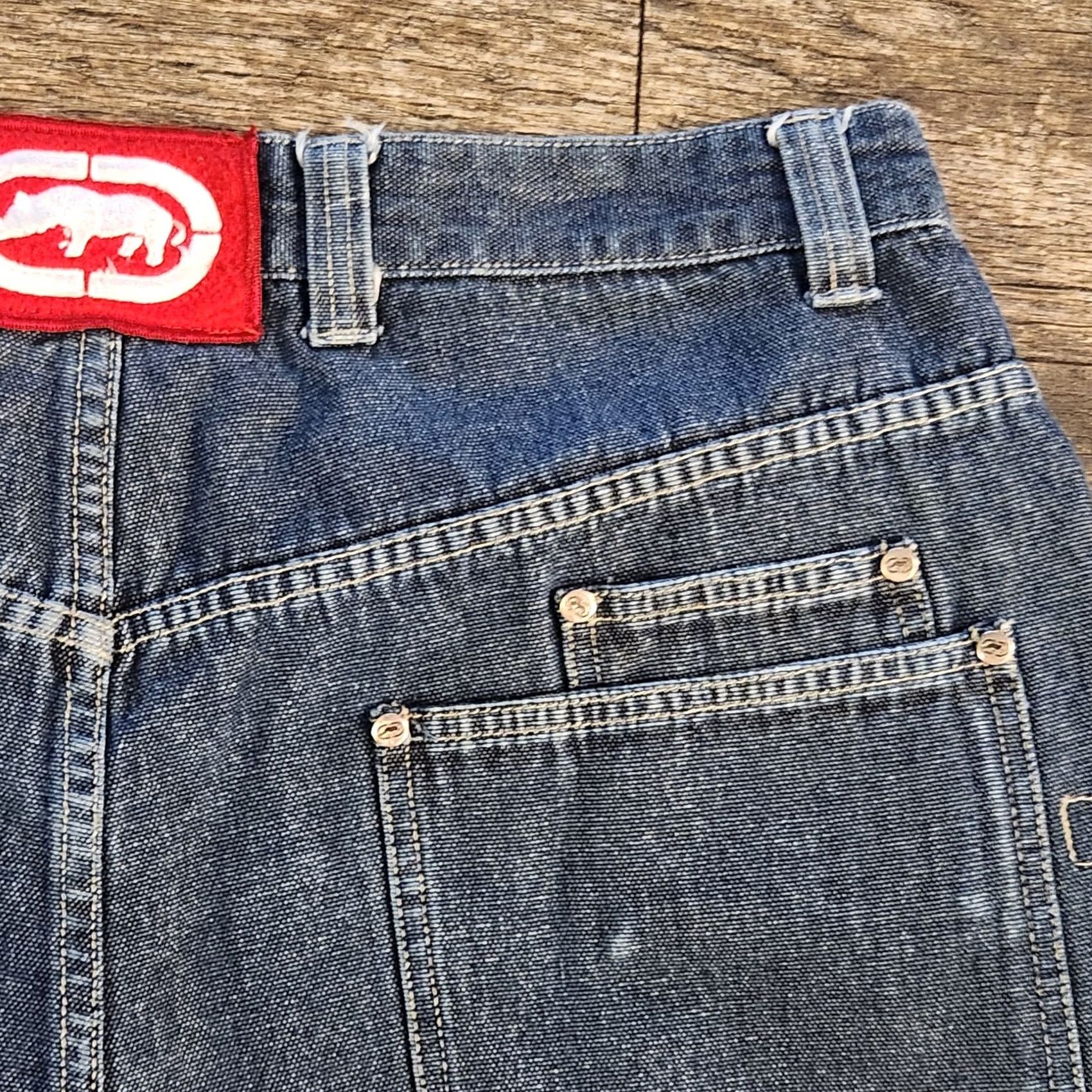 Ecko Unltd. Vintage Ecko Unltd Shorts Mens 38 Denim Baggy Carpenter Hip Hop Skater 90s - Pre-Owned Size US 38 / EU 54 - 5 Thumbnail