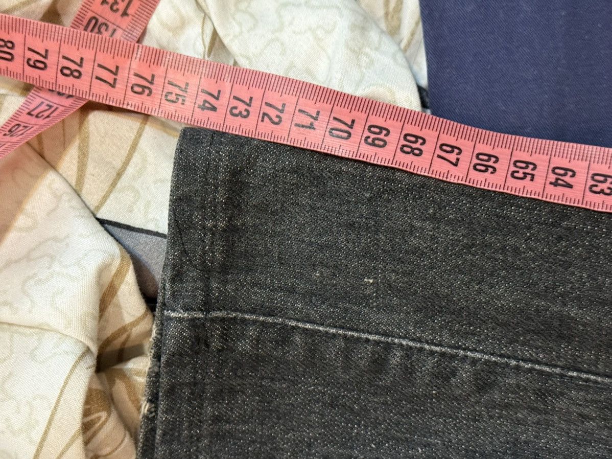 Yves Saint Laurent 🇮🇹 Flare 30x30 YSL Jeans Denim Pants Big Logo Selvedge Rive Size 30" / US 8 / IT 44 - 22 Thumbnail