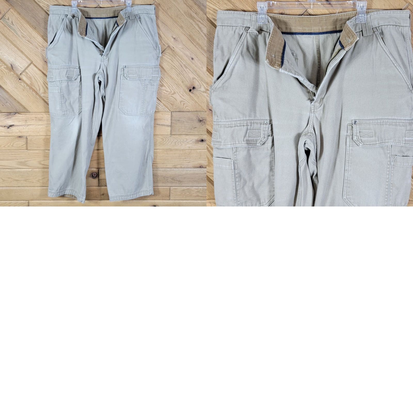 Vintage Duluth Trading Mens Cargo Pants Size 42X30 Beige Workwear Cargo Pants Mens 42 Beige Size US 42 / EU 58 - 9 Thumbnail