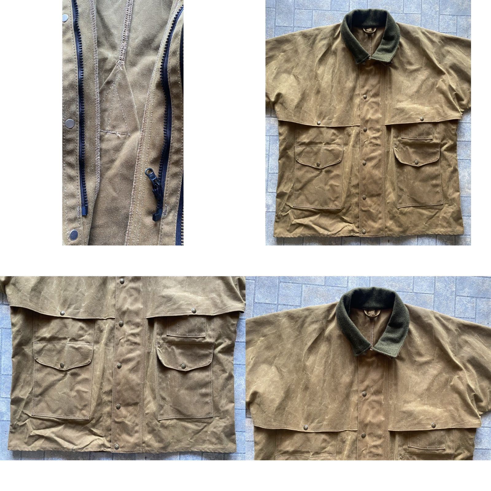 Filson VINTAGE Filson Coat Waxed Unlined Jacket Brown XL Made In USA VTG With Extra Wax Coat Mens XL Brown Waxed Pockets USA Size US XL / EU 56 / 4 - 8 Thumbnail