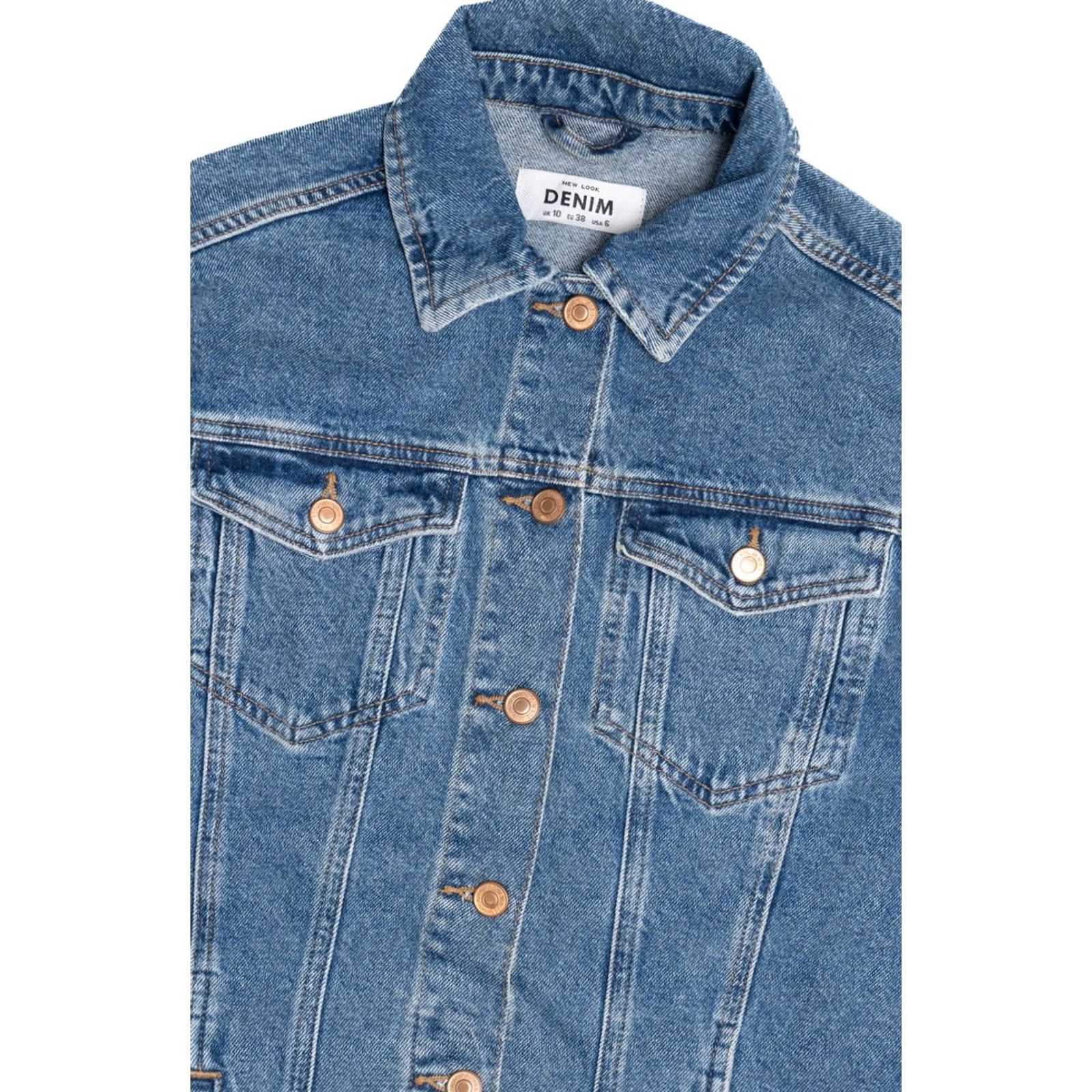 New Look VINTAGE Upcycled Harley Davidson Sunset Back Patch Denim Jacket Shirt Mens Large Blue 2010s New Look Ragstock Size US L / EU 52-54 / 3 - 4 Thumbnail