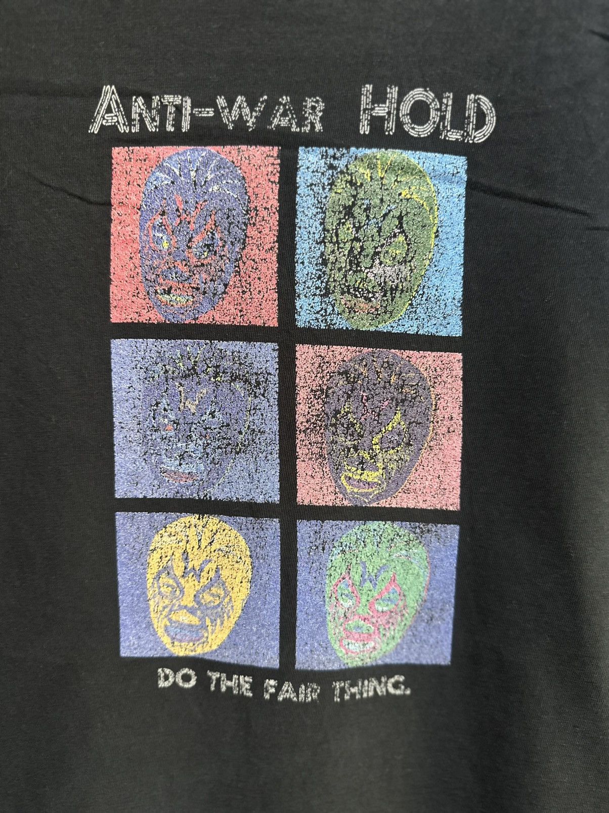 Vintage Vintage Anti War Hold Faded Tee Size US M / EU 48-50 / 2 - 2 Thumbnail