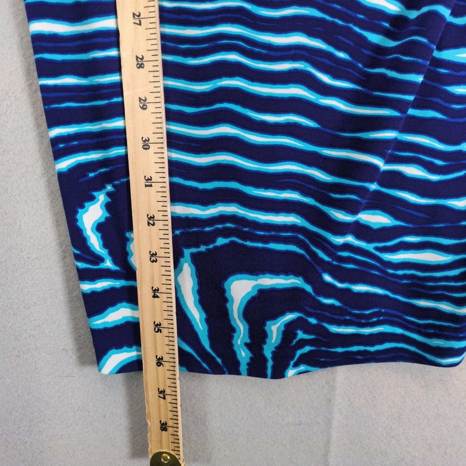 Jones New York Jones New York Signature Blue Wave V-Wrap Mini Dress L Pet Size L / US 10 / IT 46 - 5 Thumbnail