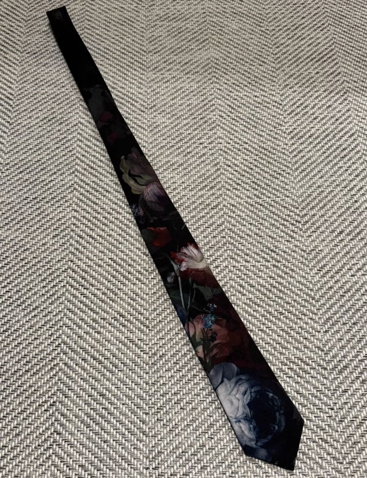 Lad Musician Lad Musician Blue Rose Floral Tie K24 Size ONE SIZE - 2 Thumbnail