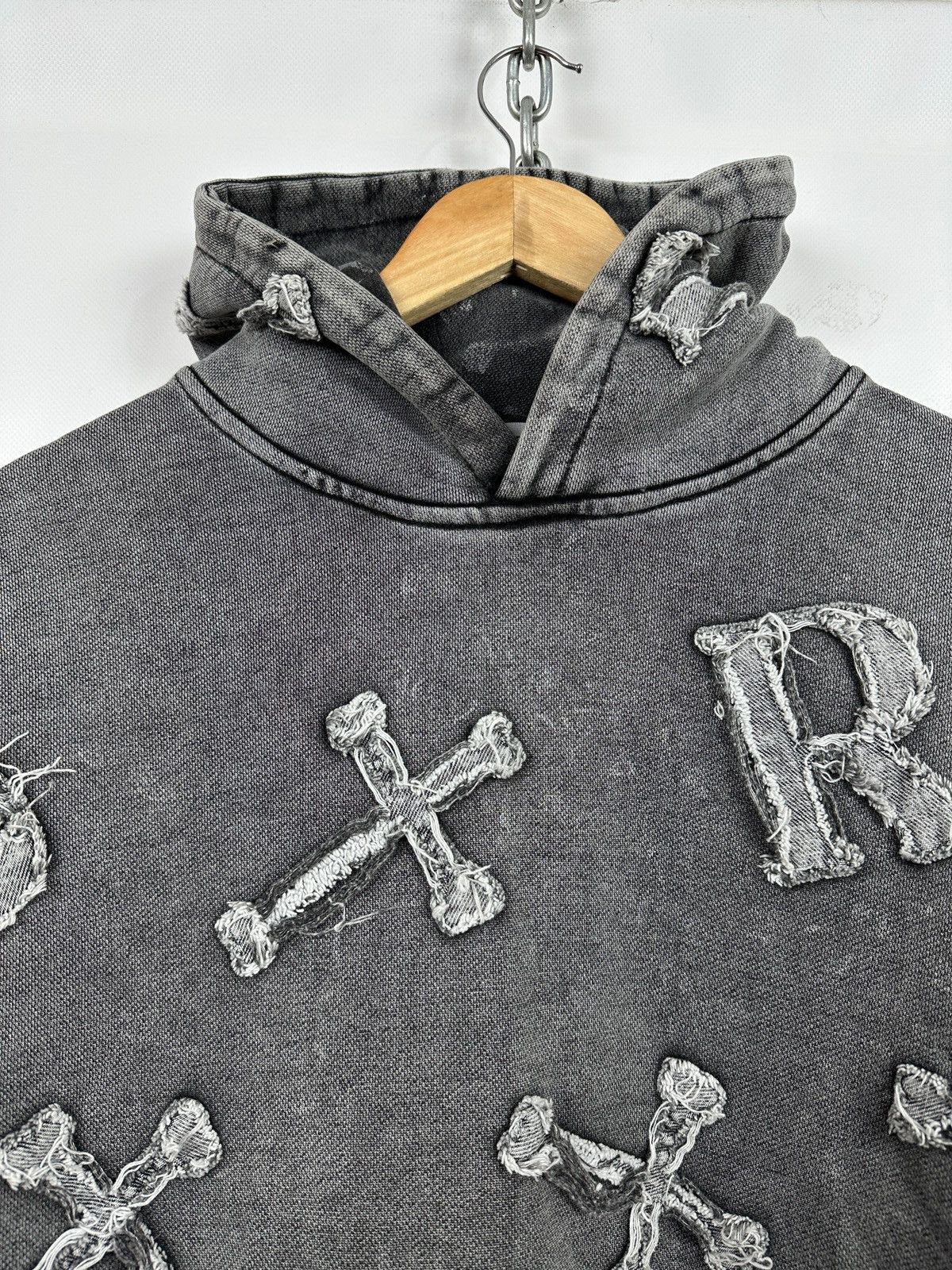 Racer Worldwide Racer Worldwide Washed Patch Cross Oversized Hoodie Size US M / EU 48-50 / 2 - 7 Thumbnail