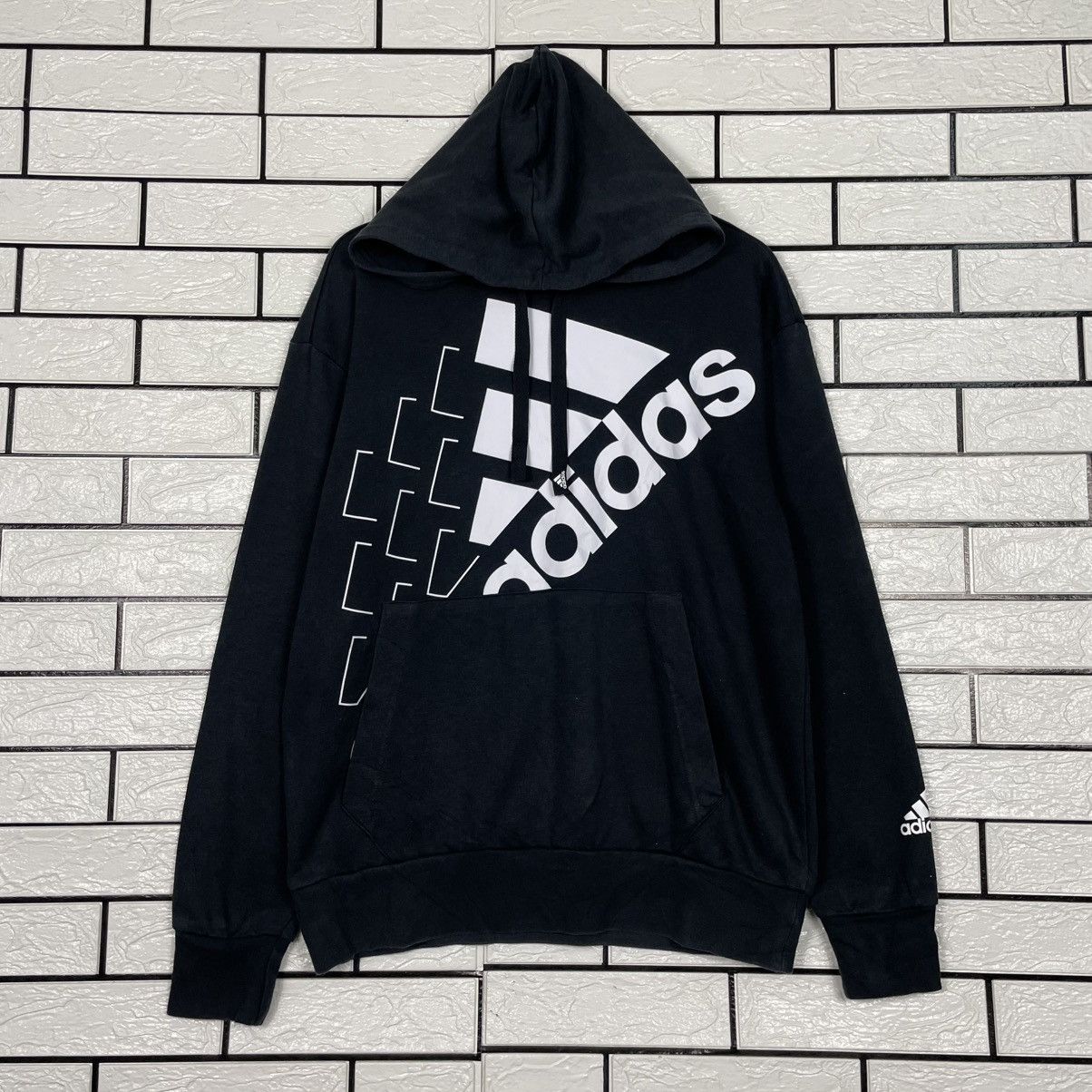 Adidas Adidas Big Logo Pullover Hoodie Size US M / EU 48-50 / 2 - 1 Thumbnail
