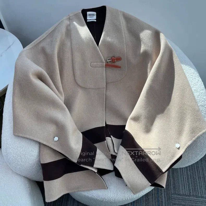 Hermes Hermes Cashmere Cloak Jacket Size XXS / US 00 / IT 34 - 1 Thumbnail