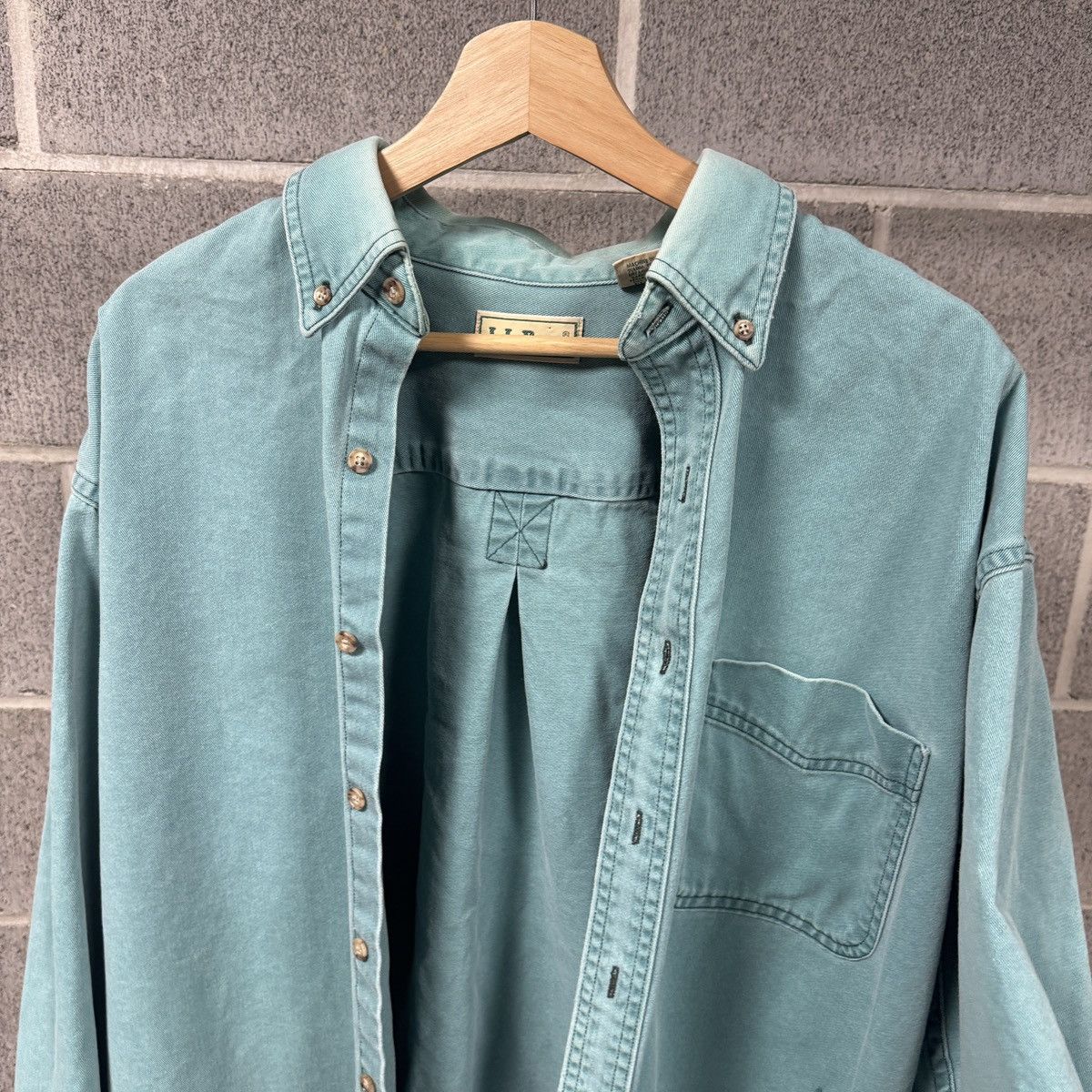 Vintage LL Bean Thrashed Faded Distressed Shirt ERD Grunge Chrome Size US L / EU 52-54 / 3 - 3 Thumbnail