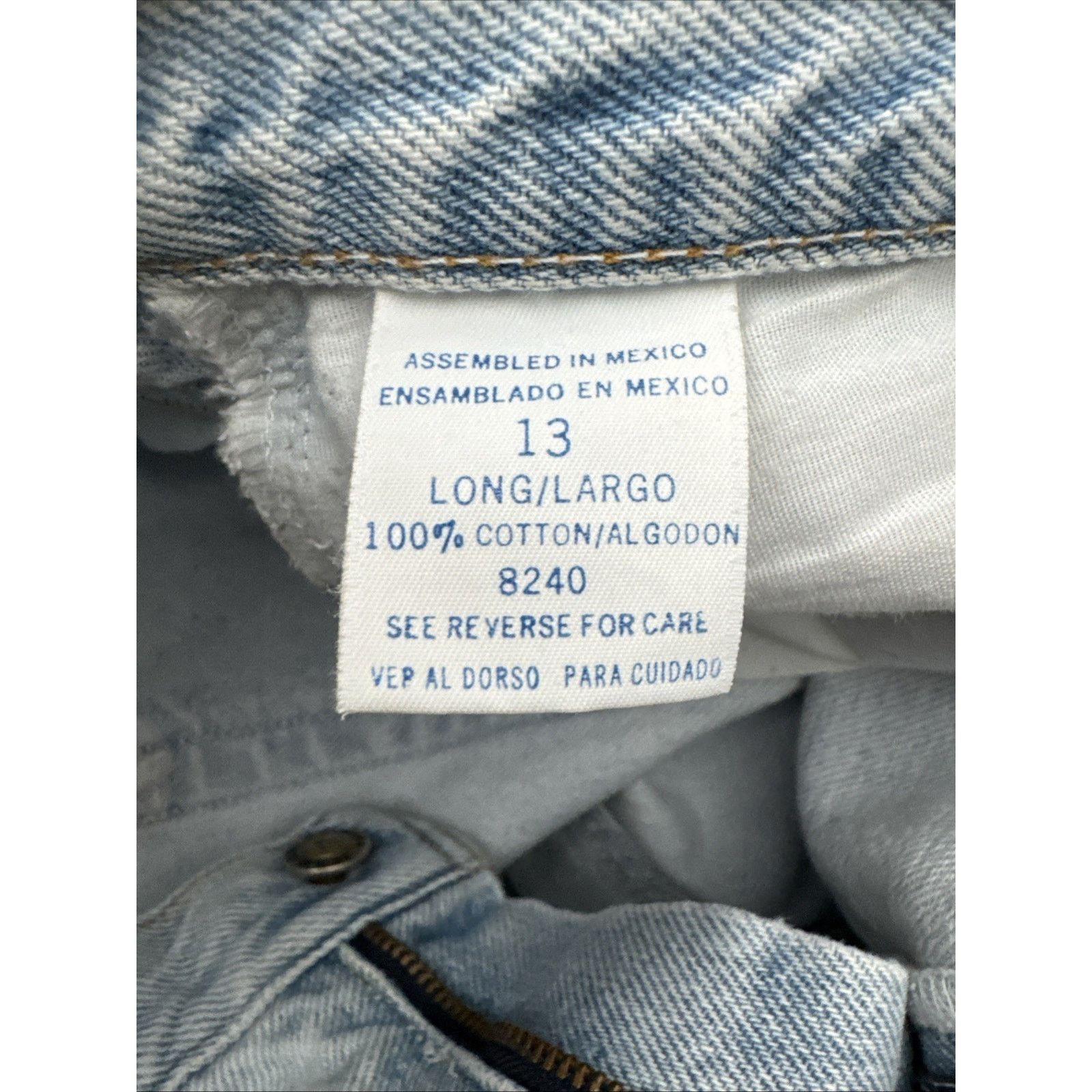 Other Vintage 90s Y2K Mom Jeans Womens Size 13 Long Rigid Grunge Size 30" / US 8 / IT 44 - 8 Thumbnail