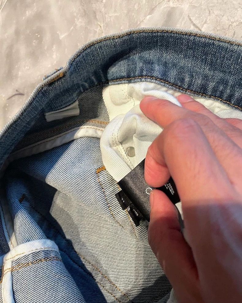 Amiri Amiri Blue watercolor rendering patchwork Thrash MX1 jeans Size US 31 - 5 Thumbnail