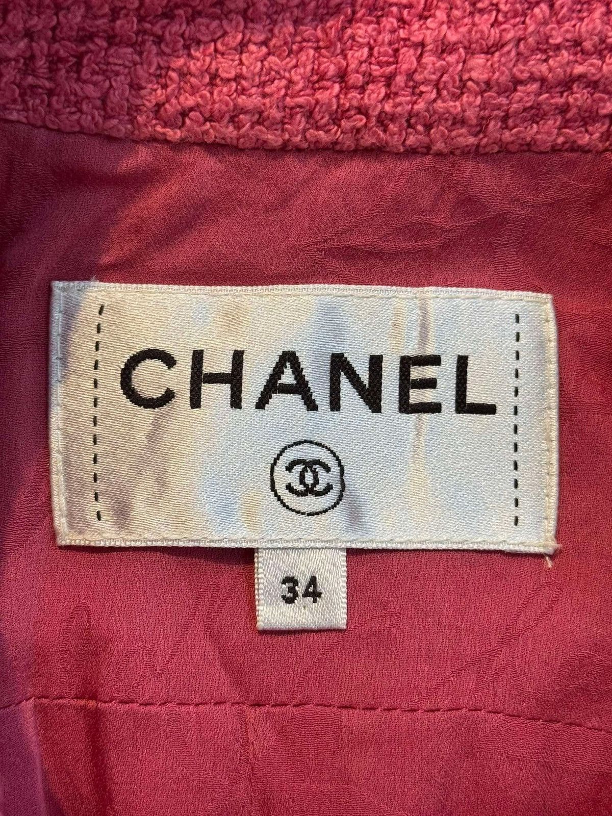 Chanel Chanel Pink Tweed Jumpsuit Size XXS / US 00 / IT 34 - 8 Thumbnail