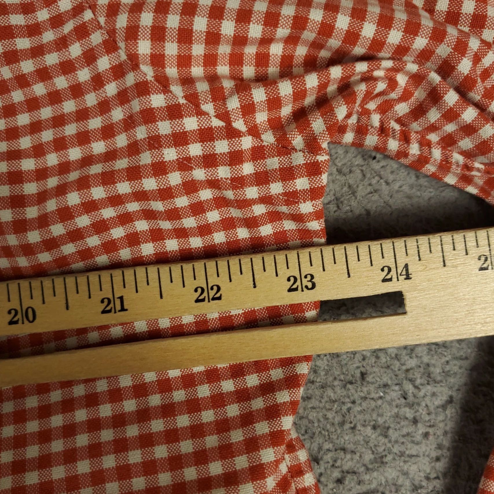 Ralph Lauren VINTAGE Ralph Lauren Shirt Mens Medium Orange Check Pony Button Up Long Sleeve Size US M / EU 48-50 / 2 - 6 Thumbnail