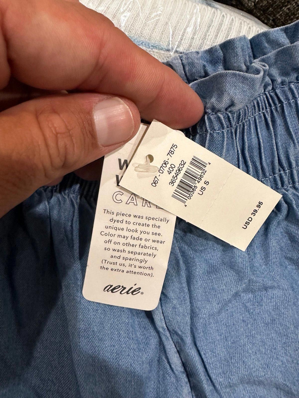 Designer aerie woman shorts blue Size 28" / US 6 / IT 42 - 3 Thumbnail
