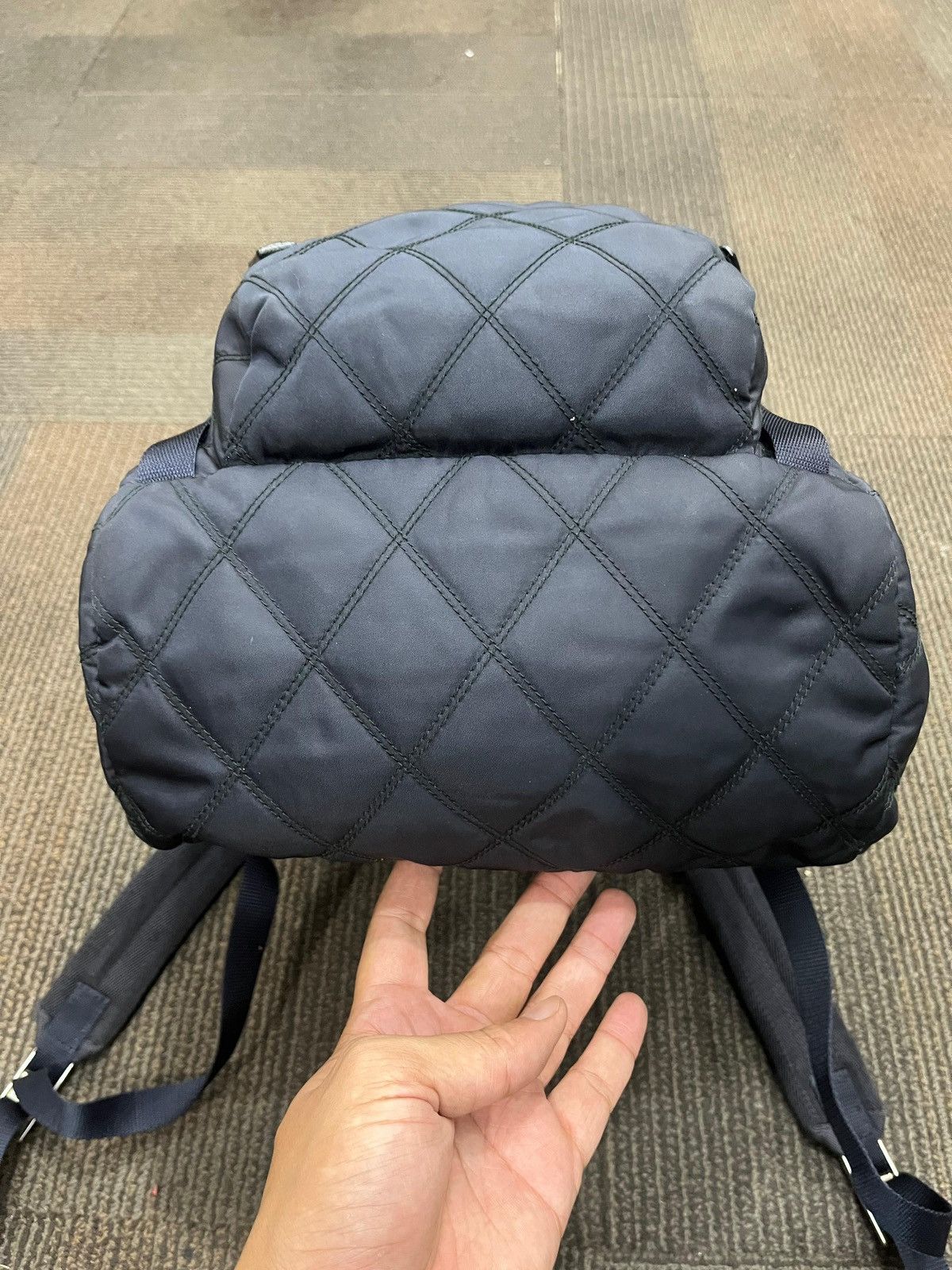 Prada Prada Quilted triangle logo backpack Size ONE SIZE - 9 Thumbnail