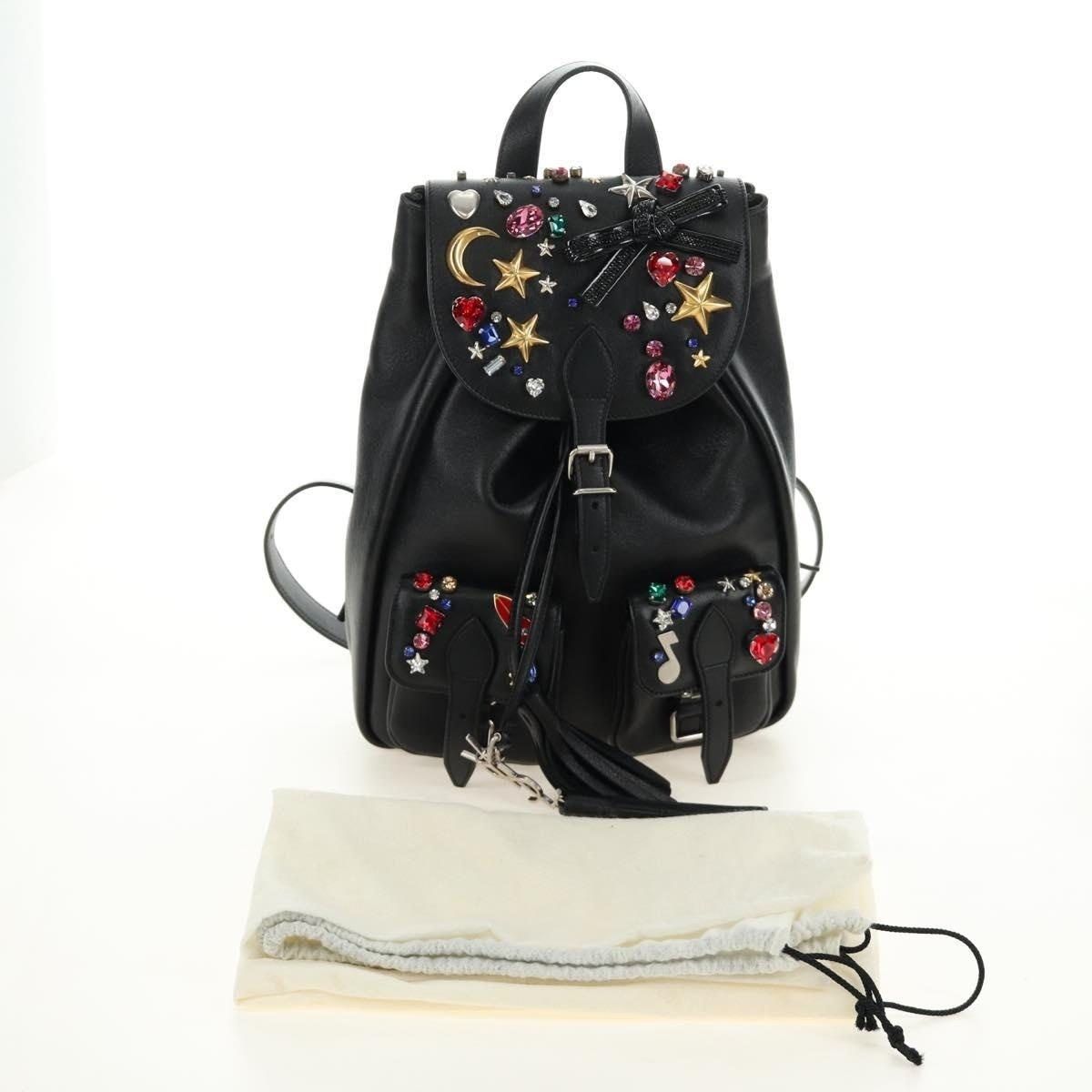 Saint Laurent Paris Saint Laurent-Backpack Black Leather Backpack Size ONE SIZE - 3 Thumbnail