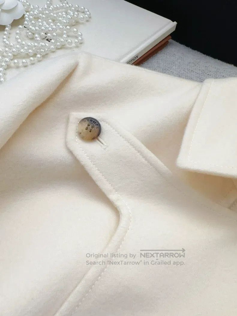 Hermes Hermes Cashmere double-faced casual short coat Size XXS / US 00 / IT 34 - 4 Thumbnail