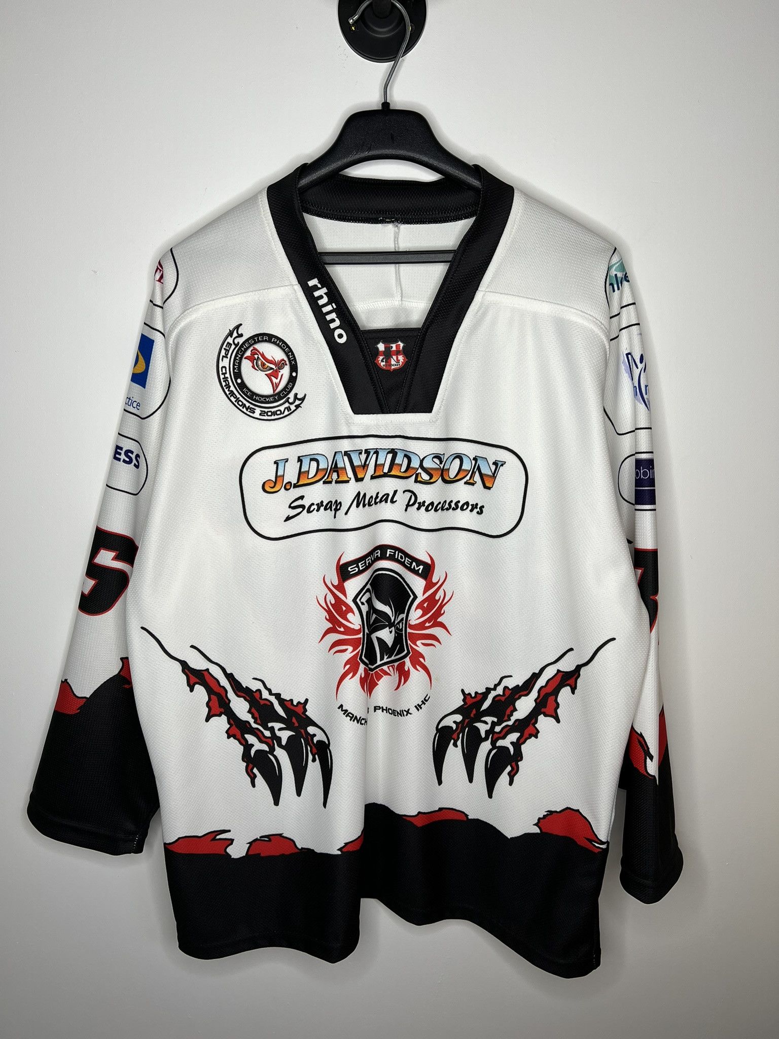 NHL KEIR #85 MANCHESTER PHOENIX ICE HOCKEY JERSEY SHIRT RHINO Size US XXL / EU 58 / 5 - 1 Thumbnail