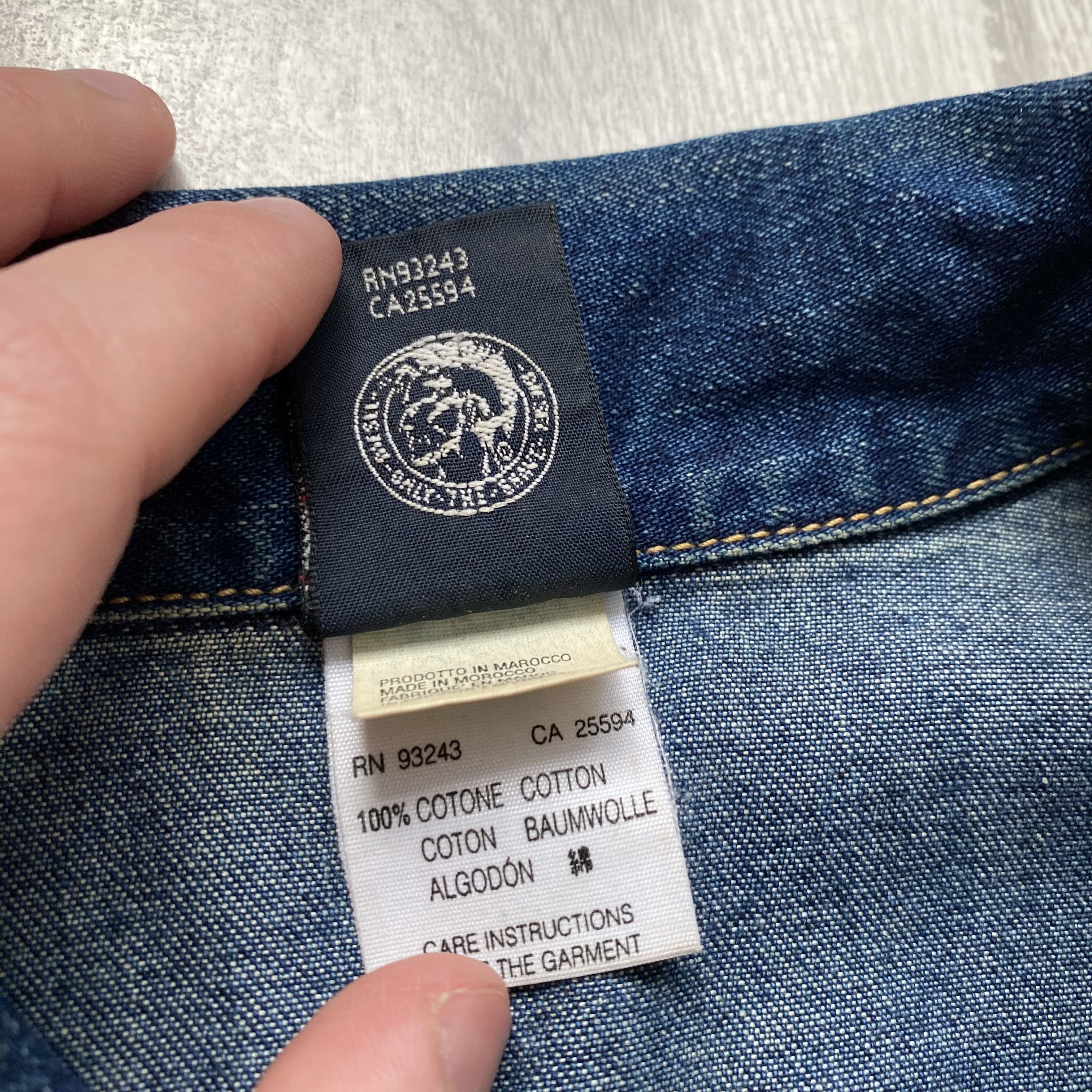 Diesel Y2K Vintage 2000s Diesel Denim jacket cropped Size M / US 6-8 / IT 42-44 - 7 Thumbnail