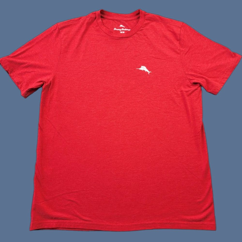 Tommy Bahama Tommy Bahama Shirt Mens M Red Five Golden Rings Cigar Graphic Short Sleeve T-Shirt Size US M / EU 48-50 / 2 - 1 Thumbnail
