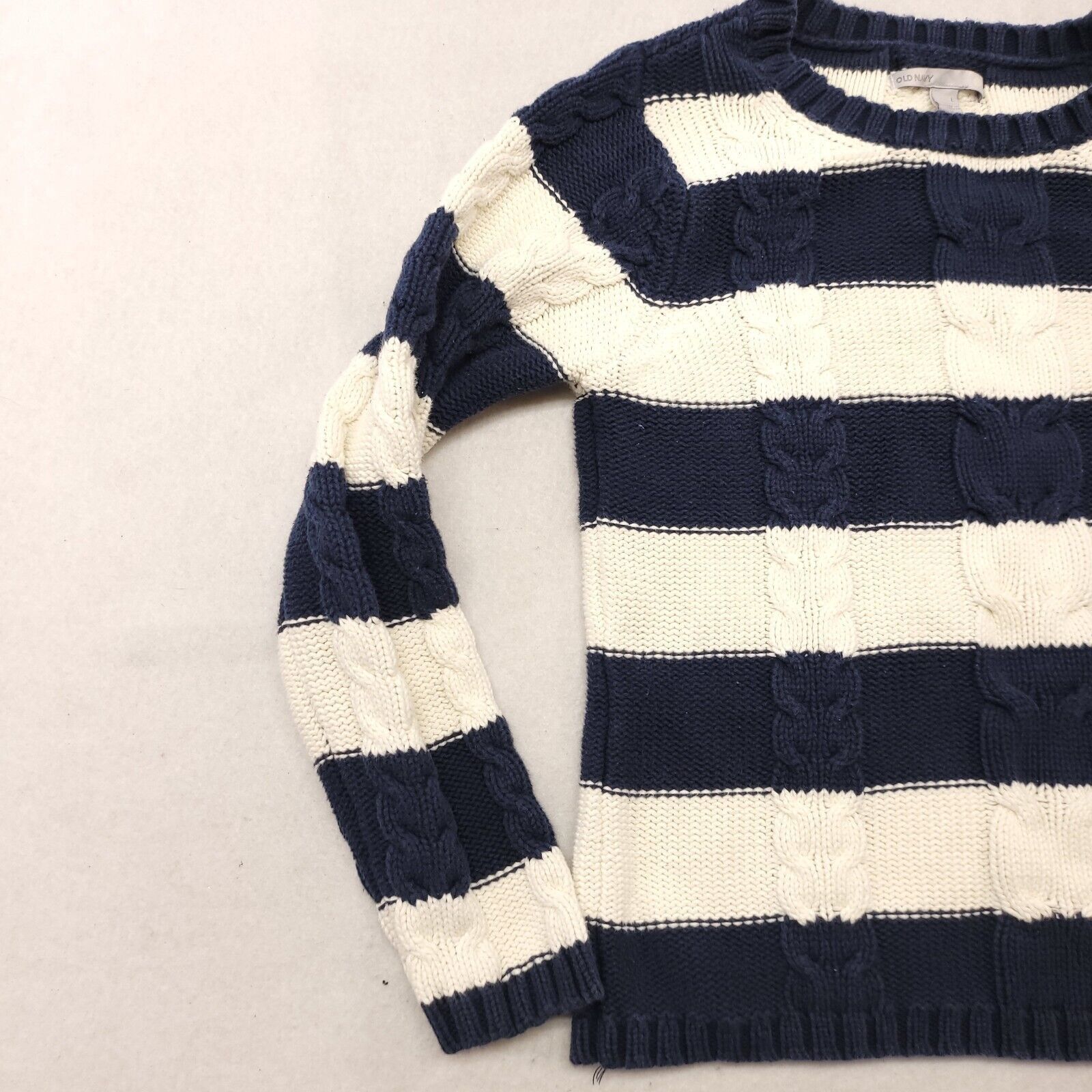 Old Navy Old Navy Casual Cotton Sweater Womens Size Large Blue White Size L / US 10 / IT 46 - 4 Thumbnail